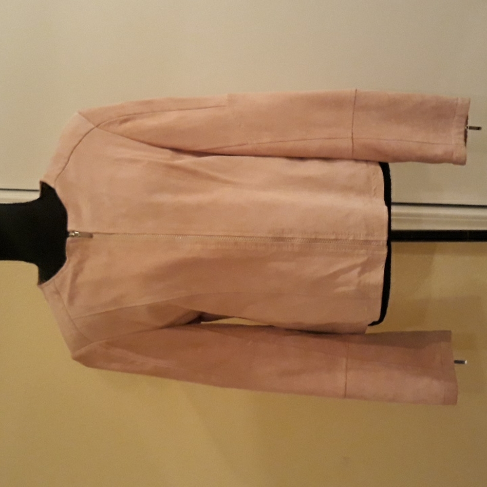 💗💗Vintage Jones New York Pink Suede Leather  Jacket. Size L